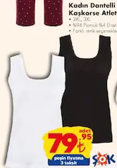 KADIN DANTELLİ KAŞKORSE ATLET